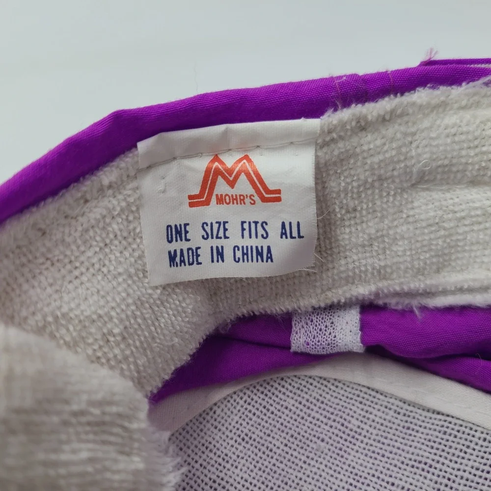 Vintage Charlotte‎ Motor Speedway Hat Adjustable Purple Rope 1990 Racing 90s Men